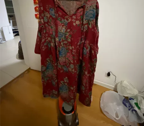 民族风纯棉连衣裙，在家试过几次，没穿出去过...