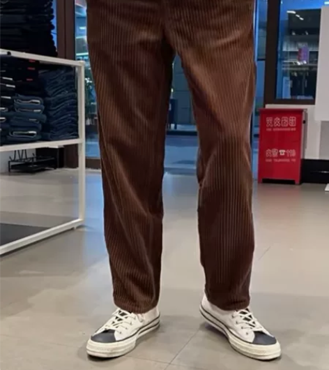 Lee专柜正品秋冬男士中腰灯芯绒休闲裤，保...