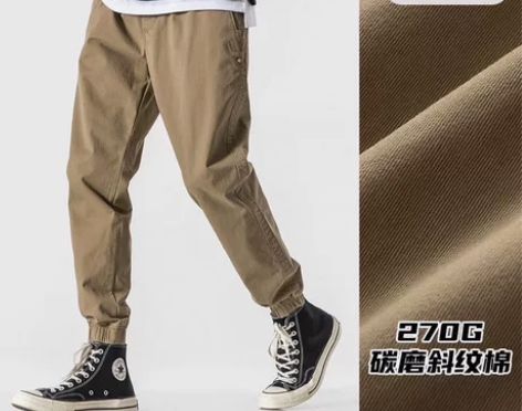 工装裤男潮牌束脚春秋休闲裤男生长裤痞帅宽松...