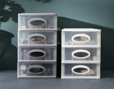 【甜蜜价】桌面收纳盒多层抽屉式小号可爱塑料...
