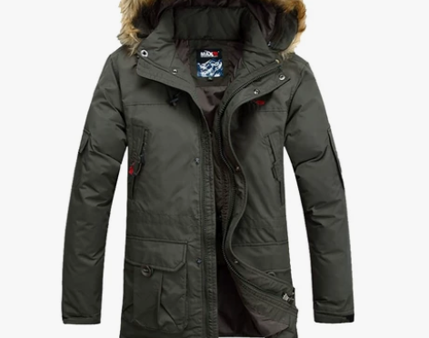 冬季户外羽绒服男加厚中长款可拆卸羽绒内胆加...