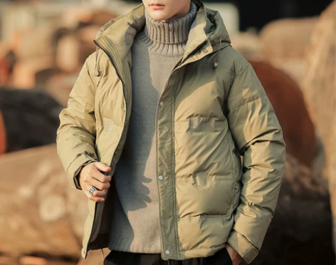 羽绒服男士短款2020年冬季新款潮流工装帅...