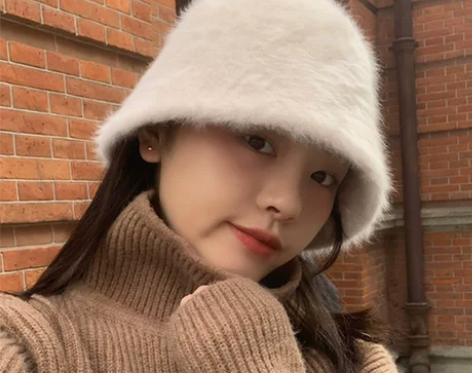 渔夫帽 盆帽渔夫帽秋冬水桶帽女仿兔毛遮脸韩...