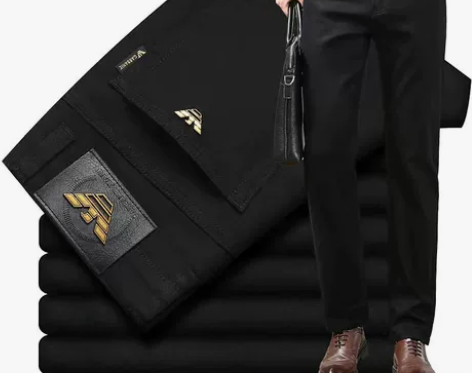 2022黑色秋冬厚款修身小脚弹力中腰高档潮...