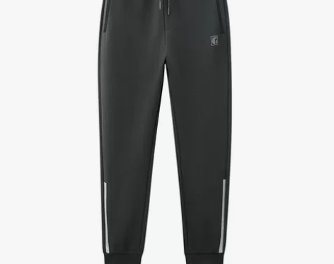 【上新价】佐丹奴裤子男装双面布撞色边松紧腰...