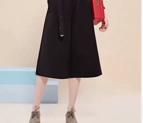 菲妮尔 休闲百搭个性七分阔腿裤裤子 全新...