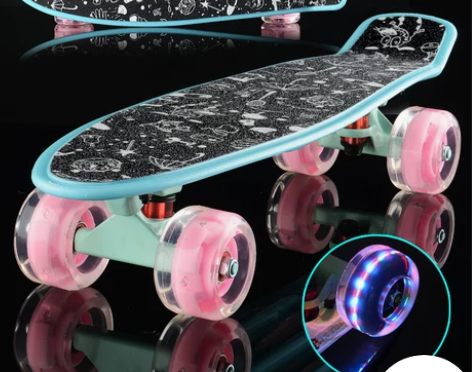 【驰远】小鱼板香蕉板penny代步神器 单...