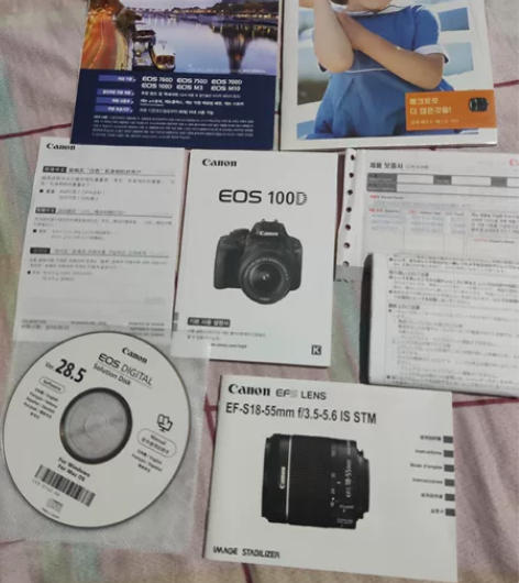 佳能入门单反100d白色套机（含40和18...