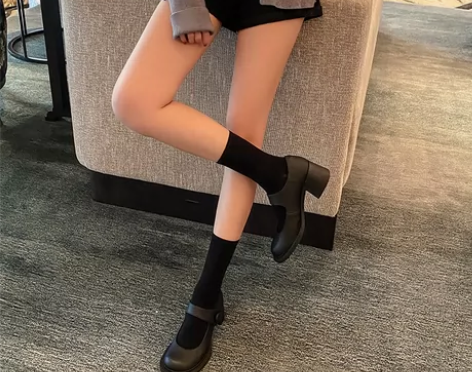 洛丽塔厚底玛丽珍鞋高跟鞋英伦风小皮鞋女日系...