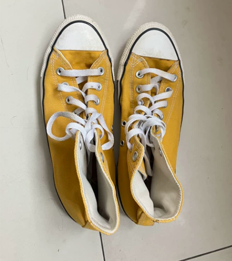 匡威 all star系列经典帆布鞋 黄色...