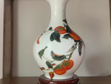 事事如意花瓶，景德镇陶瓷器插花家居博古架摆...