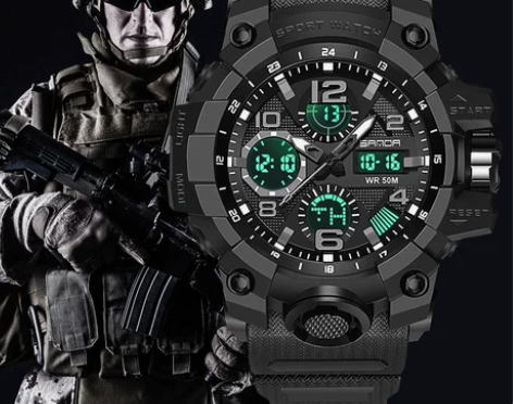 三达手表 高中生男士初中学生青少年潮流运动...