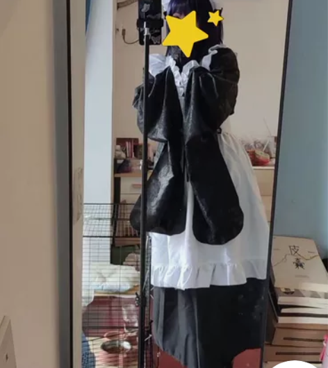 三町目更衣人偶坠入爱河 黑江雫女仆和服 ...