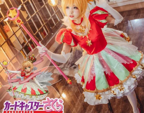 悠窝窝家15th小樱cos服l码 手套袜子...