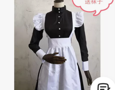女仆装cos可爱学生女装大佬连衣裙萝莉塔套...
