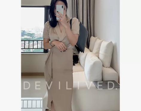 半身裙子2020年新款a字包臀裙OL职业女...