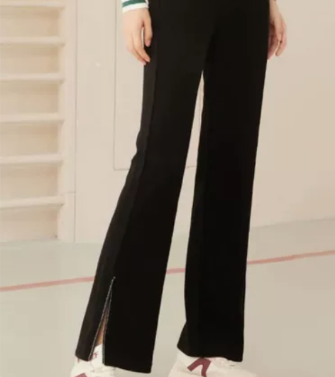 爱依服休闲裤女2022秋冬新款韩版高腰百搭...