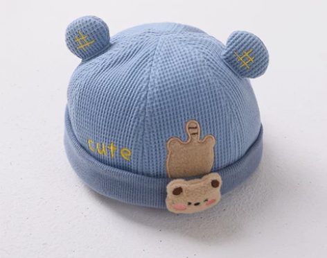 婴儿春秋薄款地主帽超萌可爱宝宝瓜皮帽秋冬季...