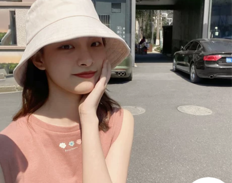 渔夫帽女韩版潮百搭遮阳帽夏季薄款遮脸防晒帽...