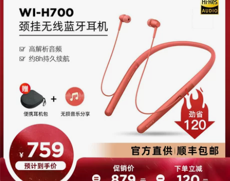 【2年质保】Sony/索尼 WI-H700...
