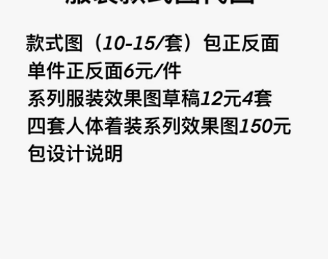 服装效果图 服装款式图 可临摹可画照片，可...