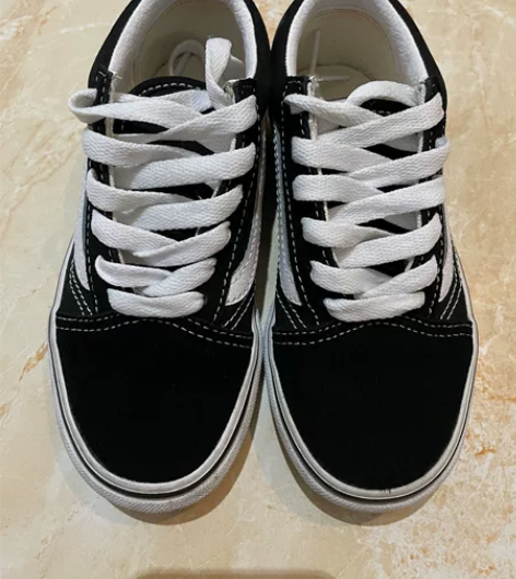 Vans童鞋官方 Old Skool黑色亲...