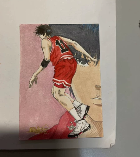 灌篮高手手绘卡 单张30，打包80可小刀邮...