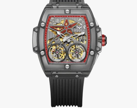 瑞士正品理查德十大品牌男士手表全自动镂空米...