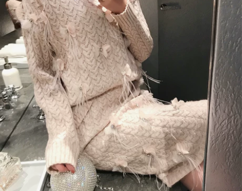 LADY ALICE赵静 小清新港风钉砖羽...