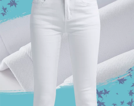 ?白色裤子女夏季2019新款小脚裤铅笔裤薄...