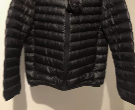 全新男士带吊牌黑色轻薄款羽绒服XXL,肩宽...