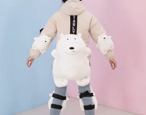 滑雪护具卡通小乌龟护臀成人儿童男女款护臀