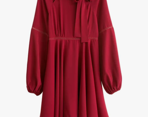 Cici－Shop 超级丝滑连衣裙 红色 ...