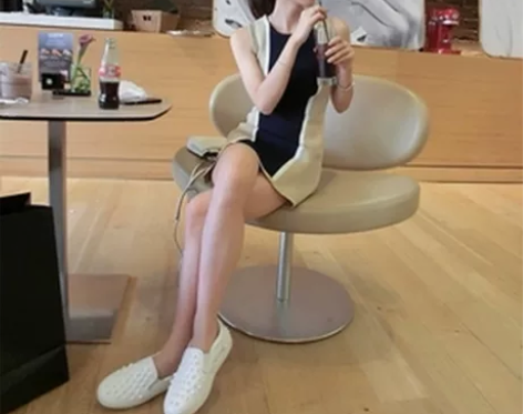 春夏季新款修身显瘦撞色拼接无袖短裙背心裙…...