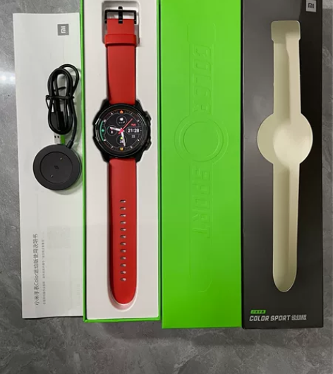 小米手表color运动版箱说齐全正品智能手...