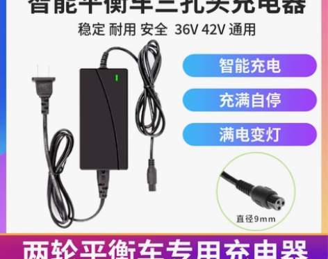 通用两轮双轮电动平衡车三孔插头42V2A1...