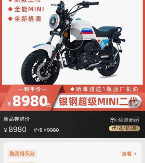 银钢mini，买来8980+保险492+牌...