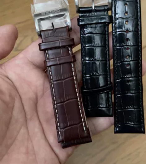日本seiko表带真牛皮 22,20黑色和深咖啡色 #智能表... 日本seiko表带真牛皮 22,20黑色和深咖啡色 #智能表...