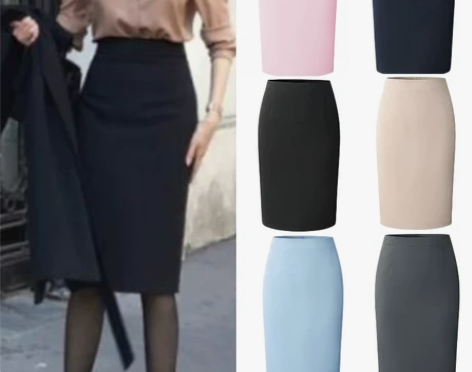 春秋新款半身裙弹力包臀裙修身显瘦高腰一步裙...