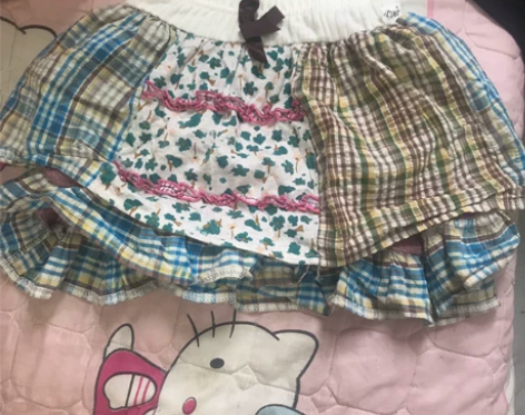 拼接棉布短裙 多层蛋糕裙 感兴趣的话点“我...