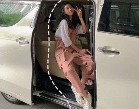 ?红人馆粉色背带裤少女心春夏季韩版宽松连体...