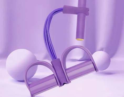 仰卧起坐辅助器脚蹬拉力器男健身带瑜伽器材家...