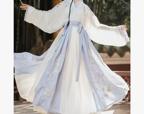 云若欣雨【慕秋】正品汉服晋制交领三件套齐腰...