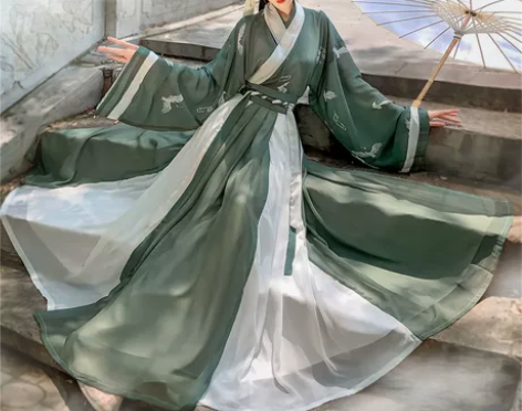 汉旭汉服女长安故里晋制齐腰襦裙交领一片式闺...