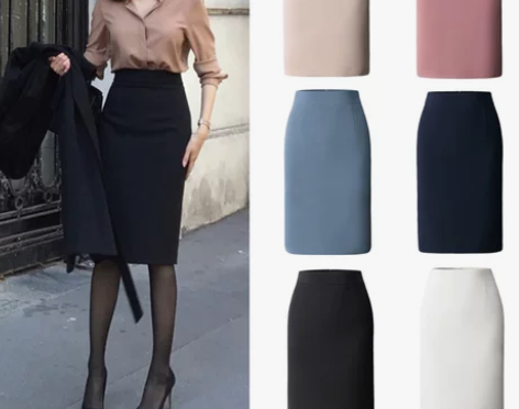 2021春夏新款半身裙高腰包臀裙通勤韩版职...