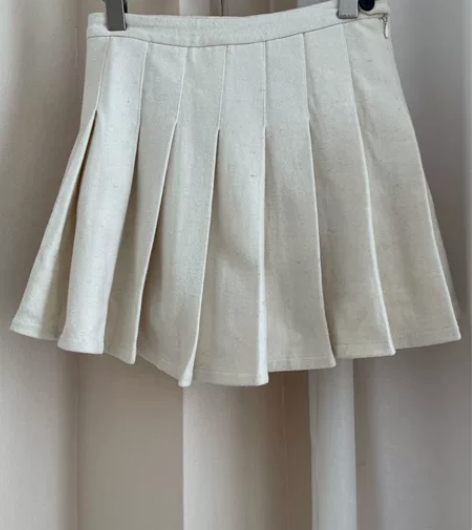 毛呢百褶裙女秋冬高腰防走光A字显瘦短裙潮 ...