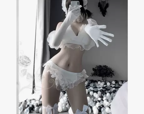 乐乐家装潮舞台酒吧GOGO演出服白色DSb...