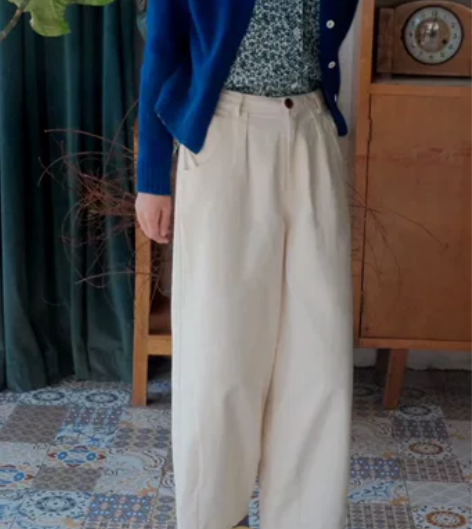 皂大白新款高腰宽松直筒秋冬加厚休闲裤长裤女...