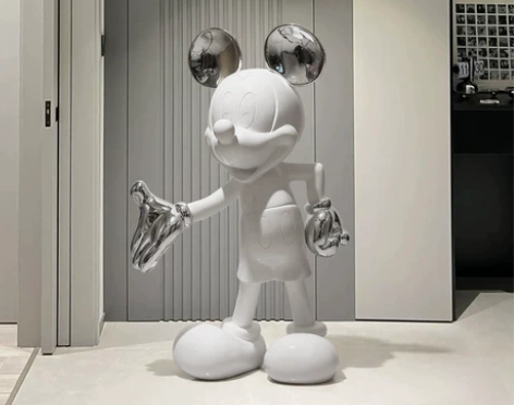 饰品装饰卡通米奇大型落地摆件玄关沙发旁电视...