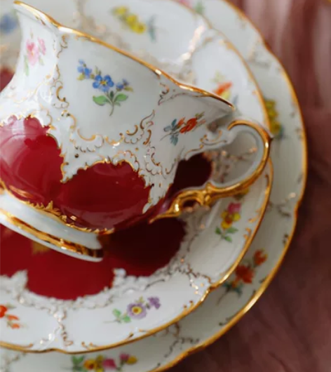 德国 Meissen梅森B-form鎏金缤...